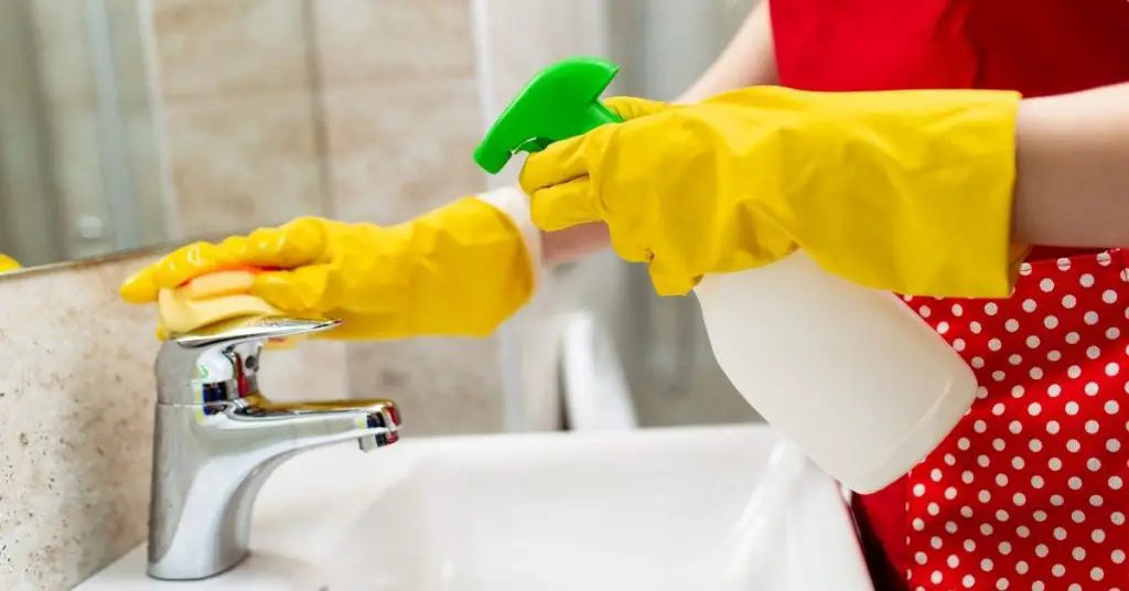 Doing Housework - Cleaning a Sink