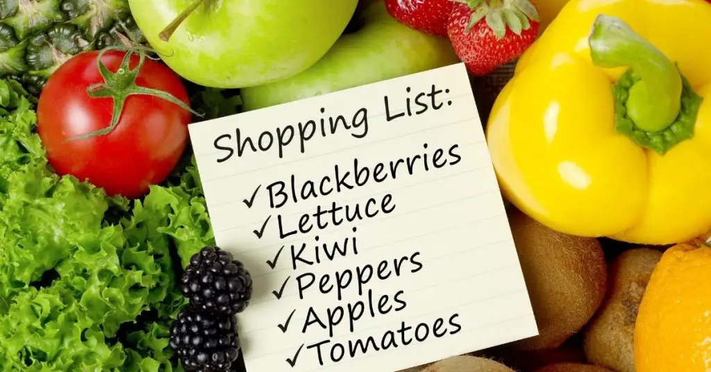 Writing a Shopping List to Save Time - Time Saver Tips - Clean and Tidy Living