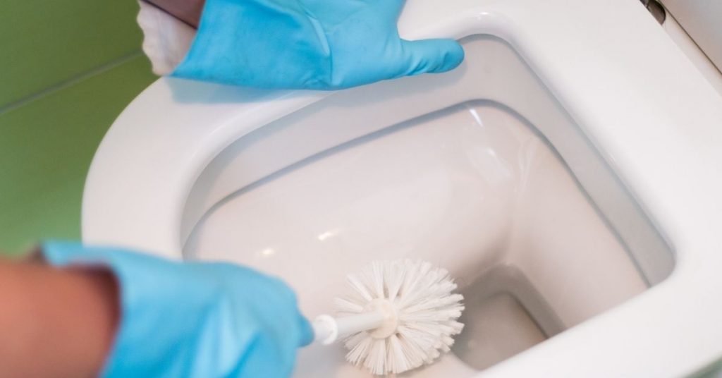 Clean Toilet After Removing Limescale - How to Remove Limescale From Toilet Below Waterline - Clean and Tidy Living