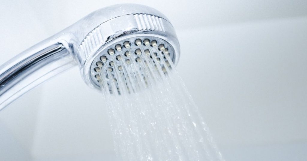 Limescale on Shower - How to Clean a Fixed Shower Head - Clean and Tidy Living